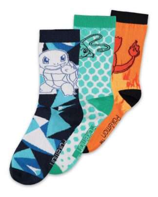 Pokemon Socken 3er-Pack Crew 39-42