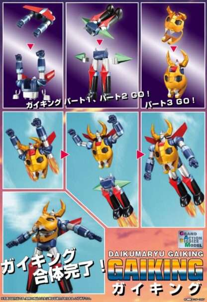 Gaiking Legend of Daiku-Maryu Soul of Chogokin Grand Action Bigsize Model Diecast Actionfigur Gaiking 45 cm – Bild 6
