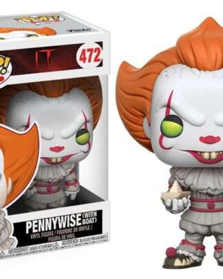 Stephen Kings Es POP! Movies Vinyl Figur Pennywise (with Boat) 9 cm