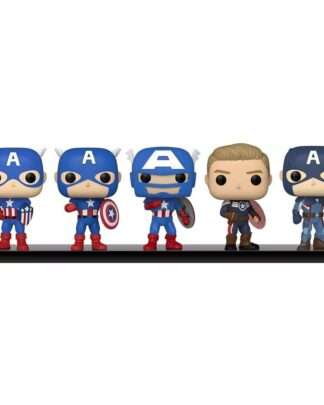 Marvel: Year of the Shield POP! Vinyl Figuren 5er-Pack Captain America: Through the Ages 9 cm