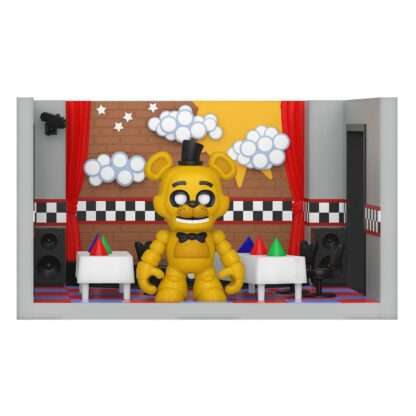 Five Nights at Freddy's Snap Spielset mit Actionfigur Stage w/Freddy (GD) 9 cm