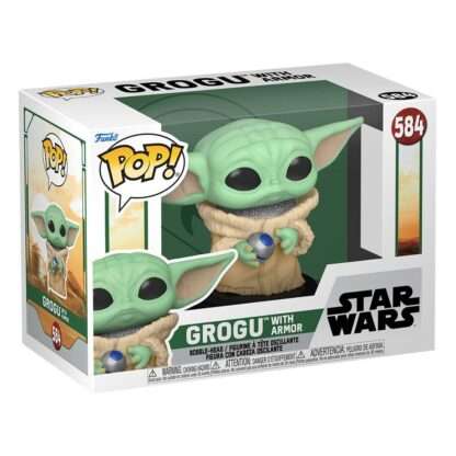 Star Wars The Book of Boba Fett POP! TV Vinyl Figur Grogu w/armor 9 cm – Bild 2