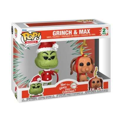 The Grinch(Anniversary) POP! Books Vinyl Figuren 2er-Pack Grinch w/ Max 2PK 9 cm – Bild 2