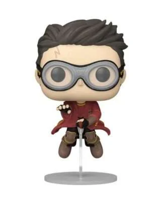 Harry Potter POP! Movies Vinyl Figur Harry w/Broom(Quidditch) 9 cm