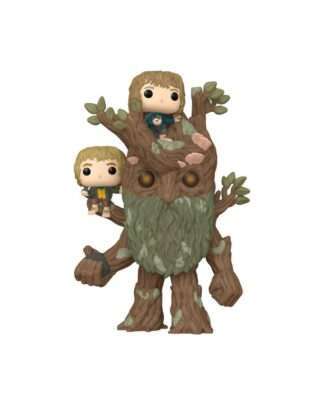 Der Herr der Ringe Super Sized POP! Animation Vinyl Figur Treebeard with Merry & Pippin 15 cm
