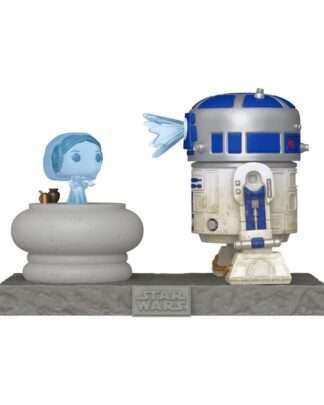 Star Wars POP! Deluxe Vinyl Figur R2D2 w/Leia 9 cm - Beschädigte Verpackung