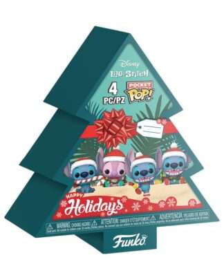 Lilo&Stitch Holiday 2025 Pocket POP! Vinyl Schlüsselanhänger 4er-Pack Tree Holiday Box 4 cm
