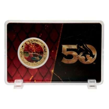 Dungeons & Dragons Sammelmünze 50th Anniversary with Colour Print 24k Gold Plated Edition 4 cm – Bild 4