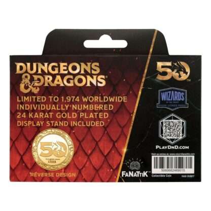 Dungeons & Dragons Sammelmünze 50th Anniversary with Colour Print 24k Gold Plated Edition 4 cm – Bild 7