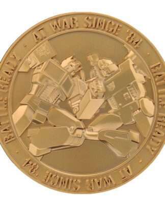 Transformers Sammelmünze 40th Anniversary 24k Gold Plated Edition 4 cm