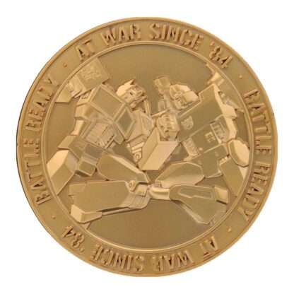 Transformers Sammelmünze 40th Anniversary 24k Gold Plated Edition 4 cm