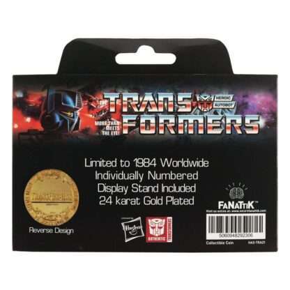 Transformers Sammelmünze 40th Anniversary 24k Gold Plated Edition 4 cm – Bild 3