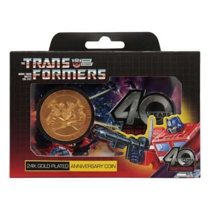 Transformers Sammelmünze 40th Anniversary 24k Gold Plated Edition 4 cm – Bild 4
