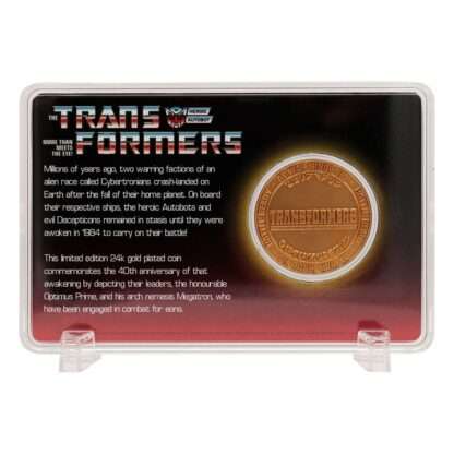 Transformers Sammelmünze 40th Anniversary 24k Gold Plated Edition 4 cm – Bild 7