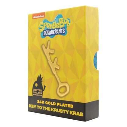 SpongeBob Schwammkopf Replik Krosse Krabbe Key 24k Gold Plated – Bild 2