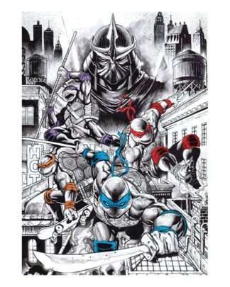 Teenage Mutant Ninja Turtles Kunstdruck 40th Anniversary Limited Edition 42 x 30 cm