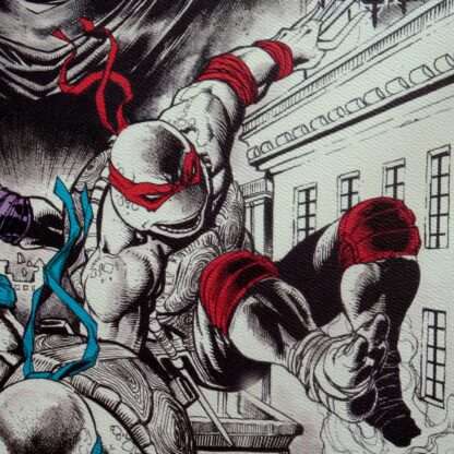 Teenage Mutant Ninja Turtles Kunstdruck 40th Anniversary Limited Edition 42 x 30 cm – Bild 2