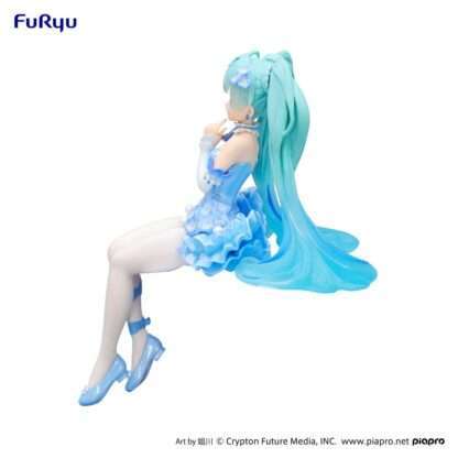 Hatsune Miku Noodle Stopper PVC Statue Flower Fairy Nemophila Pail Blue Color Ver. 15 cm - Beschädigte Verpackung – Bild 3