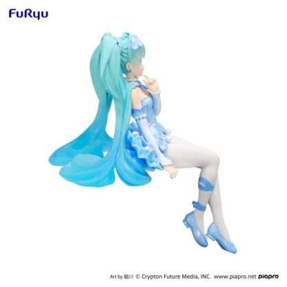 Hatsune Miku Noodle Stopper PVC Statue Flower Fairy Nemophila Pail Blue Color Ver. 15 cm - Beschädigte Verpackung – Bild 4