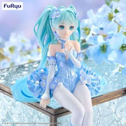 Hatsune Miku Noodle Stopper PVC Statue Flower Fairy Nemophila Pail Blue Color Ver. 15 cm - Beschädigte Verpackung – Bild 8