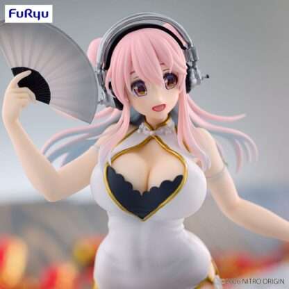 Super Sonico Trio-Try-iT PVC Statue White China Dress Ver. 21 cm – Bild 3