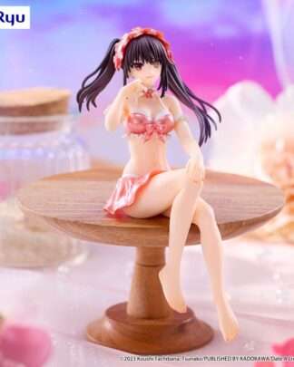 Date A Live V Noodle Stopper PVC Statue Kurumi Tokisaki Swimsuit Pastel Red Color Ver. 15 cm