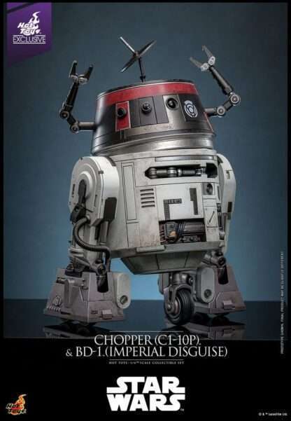 Star Wars Actionfigur Set 1/6 Chopper (C1-10P™) & BD-1™ (Imperial Disguise) 18 cm & 8 cm – Bild 12