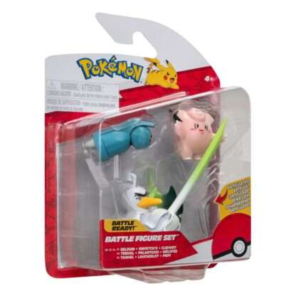 Pokémon Battle Figure Set Figuren 3er-Pack Piepi, Tanhel, Lauchzelot 5 cm – Bild 3