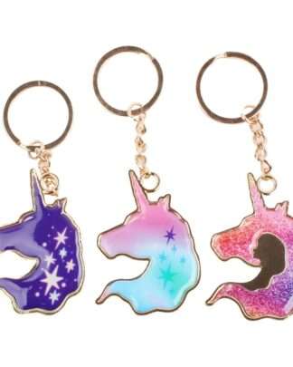 Unicorn Academy Metall Schlüsselanhänger Einhorn Sortiment (12)