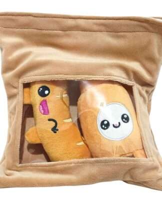 Yummis Together Plüschfiguren 2er-pack Bratwurst & Senf in Take Away Bag 21 cm