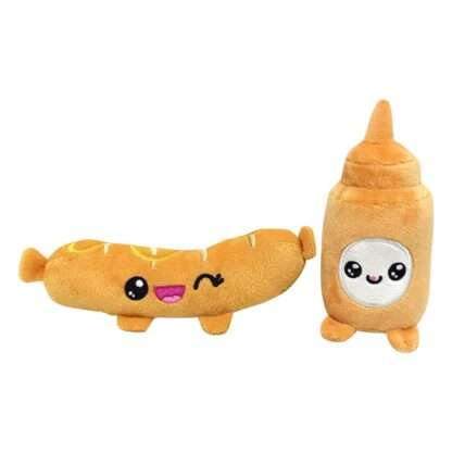 Yummis Together Plüschfiguren 2er-pack Bratwurst & Senf in Take Away Bag 21 cm – Bild 2