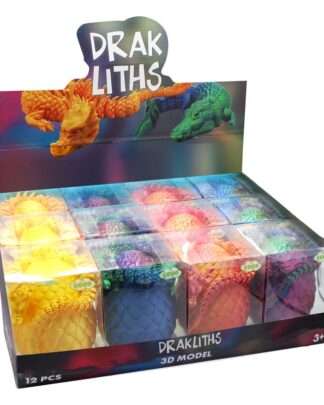 Darkliths 3D Fidget Toy Drachenei mit Drache 15 cm Display (12)