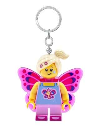 LEGO Iconic Schlüsselanhänger mit Leuchtfunktion Butterfly Girl 8 cm
