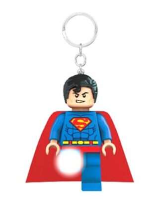 LEGO DC Comics Schlüsselanhänger mit Leuchtfunktion Superman 8 cm