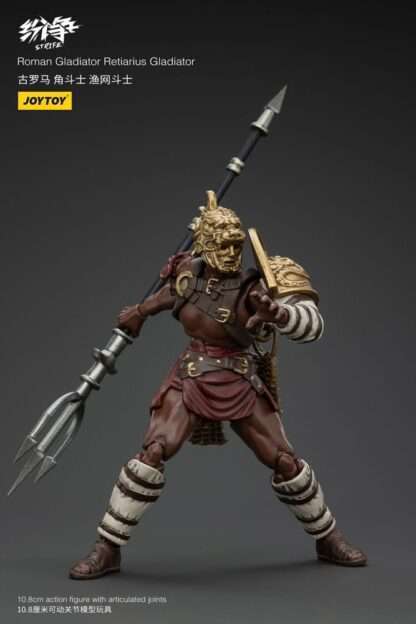 Strife Actionfigur 1/18 Roman Gladiator Retiarius Gladiator 11 cm           - Beschädigte Verpackung – Bild 4
