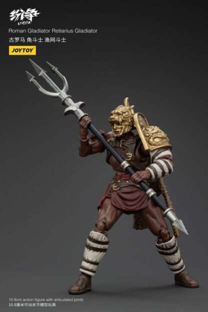 Strife Actionfigur 1/18 Roman Gladiator Retiarius Gladiator 11 cm           - Beschädigte Verpackung – Bild 5