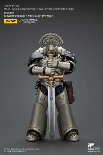 Warhammer The Horus Heresy Actionfigur 1/18 lron Warriors MKVI Tactical Sergeant with Power Sword and Plasma Pistol 12 cm – Bild 2