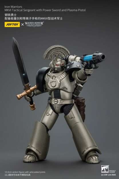 Warhammer The Horus Heresy Actionfigur 1/18 lron Warriors MKVI Tactical Sergeant with Power Sword and Plasma Pistol 12 cm – Bild 5