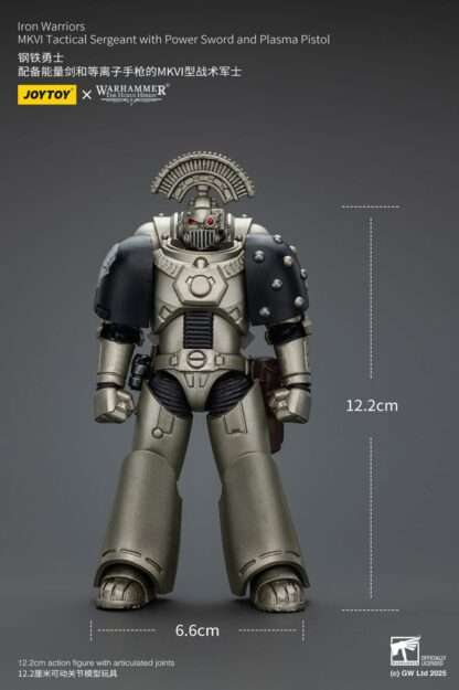 Warhammer The Horus Heresy Actionfigur 1/18 lron Warriors MKVI Tactical Sergeant with Power Sword and Plasma Pistol 12 cm – Bild 12