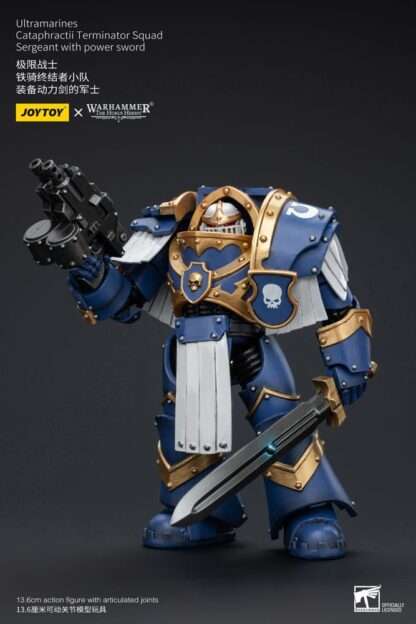 Warhammer The Horus Heresy Actionfigur 1/18 Ultramarines Cataphractii Terminator Squad Sergeant with Power Sword 14 cm – Bild 2