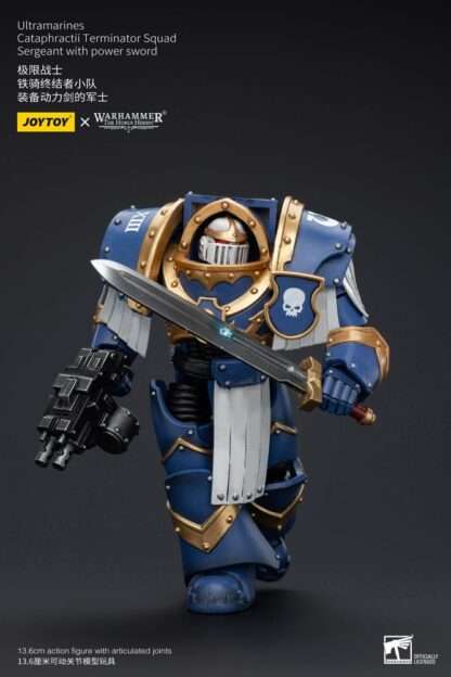 Warhammer The Horus Heresy Actionfigur 1/18 Ultramarines Cataphractii Terminator Squad Sergeant with Power Sword 14 cm – Bild 4