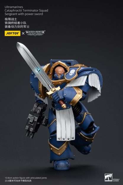 Warhammer The Horus Heresy Actionfigur 1/18 Ultramarines Cataphractii Terminator Squad Sergeant with Power Sword 14 cm – Bild 7