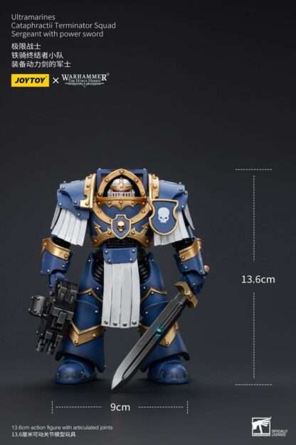 Warhammer The Horus Heresy Actionfigur 1/18 Ultramarines Cataphractii Terminator Squad Sergeant with Power Sword 14 cm – Bild 9