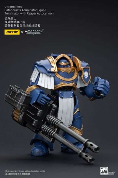 Warhammer The Horus Heresy Actionfigur 1/18 Uitramarines Cataphractii Terminator Squad Terminator with Reaper Autocannon 14 cm – Bild 2