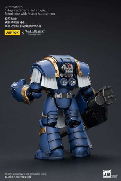 Warhammer The Horus Heresy Actionfigur 1/18 Uitramarines Cataphractii Terminator Squad Terminator with Reaper Autocannon 14 cm – Bild 3