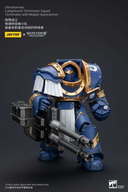 Warhammer The Horus Heresy Actionfigur 1/18 Uitramarines Cataphractii Terminator Squad Terminator with Reaper Autocannon 14 cm – Bild 5