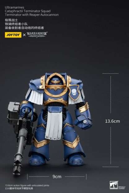 Warhammer The Horus Heresy Actionfigur 1/18 Uitramarines Cataphractii Terminator Squad Terminator with Reaper Autocannon 14 cm – Bild 9
