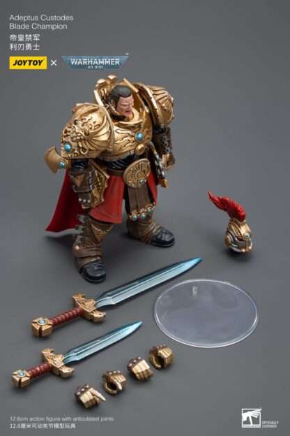 Warhammer 40k Actionfigur 1/18 Adeptus Custodes Blade Champion 12 cm     - Beschädigte Verpackung – Bild 2