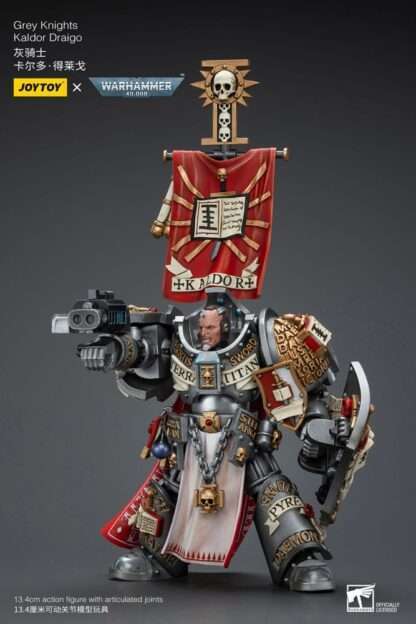 Warhammer 40k Actionfigur 1/18 Grey Knights Kaldor Draigo 14 cm – Bild 6