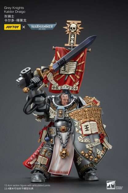 Warhammer 40k Actionfigur 1/18 Grey Knights Kaldor Draigo 14 cm – Bild 7